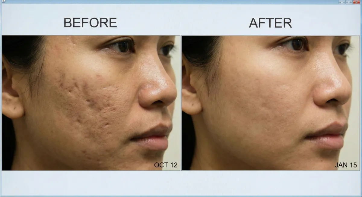 Acne Scar Treatment Before After