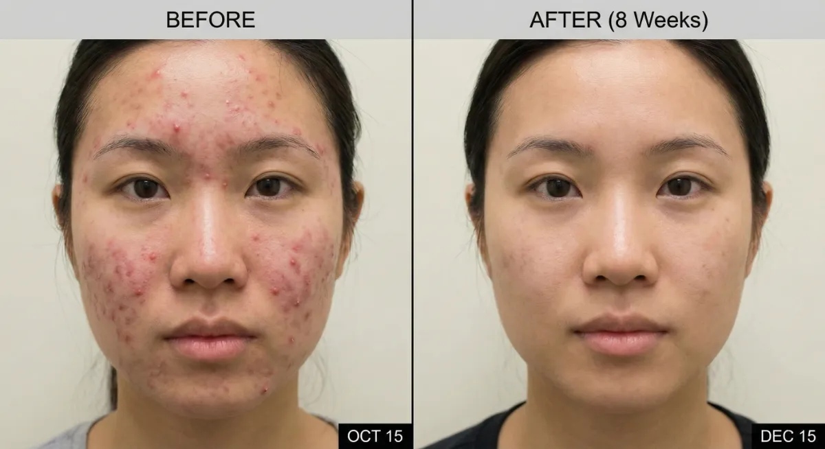 Active Acne Treatment Before After